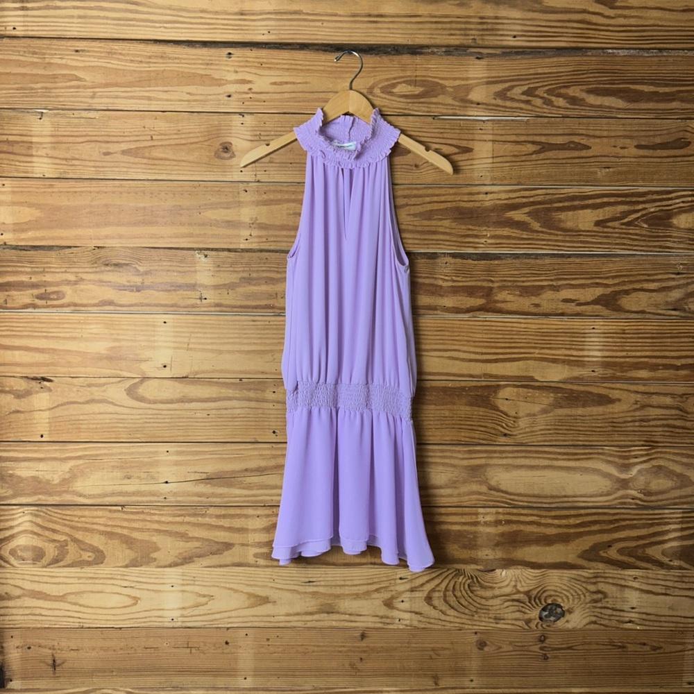 Amanda Uprichard Lavender Halter Midi Dress